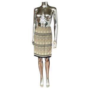 90s Abstract print Wrap Skirt